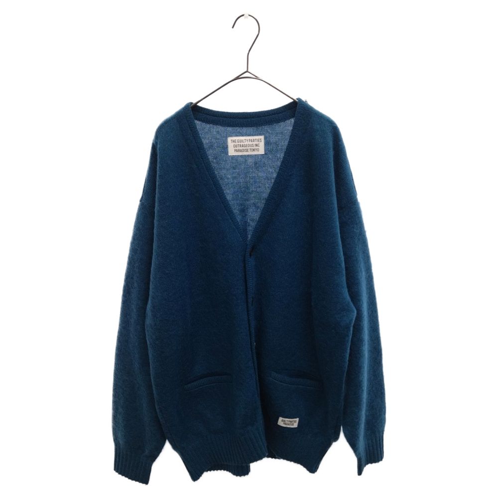 WACKO MARIA (ワコマリア) 22AW MOHAIR CARDIGAN モヘアカーディガン ニットセーター 22FW-WMK-KN06  ブルー - メルカリ