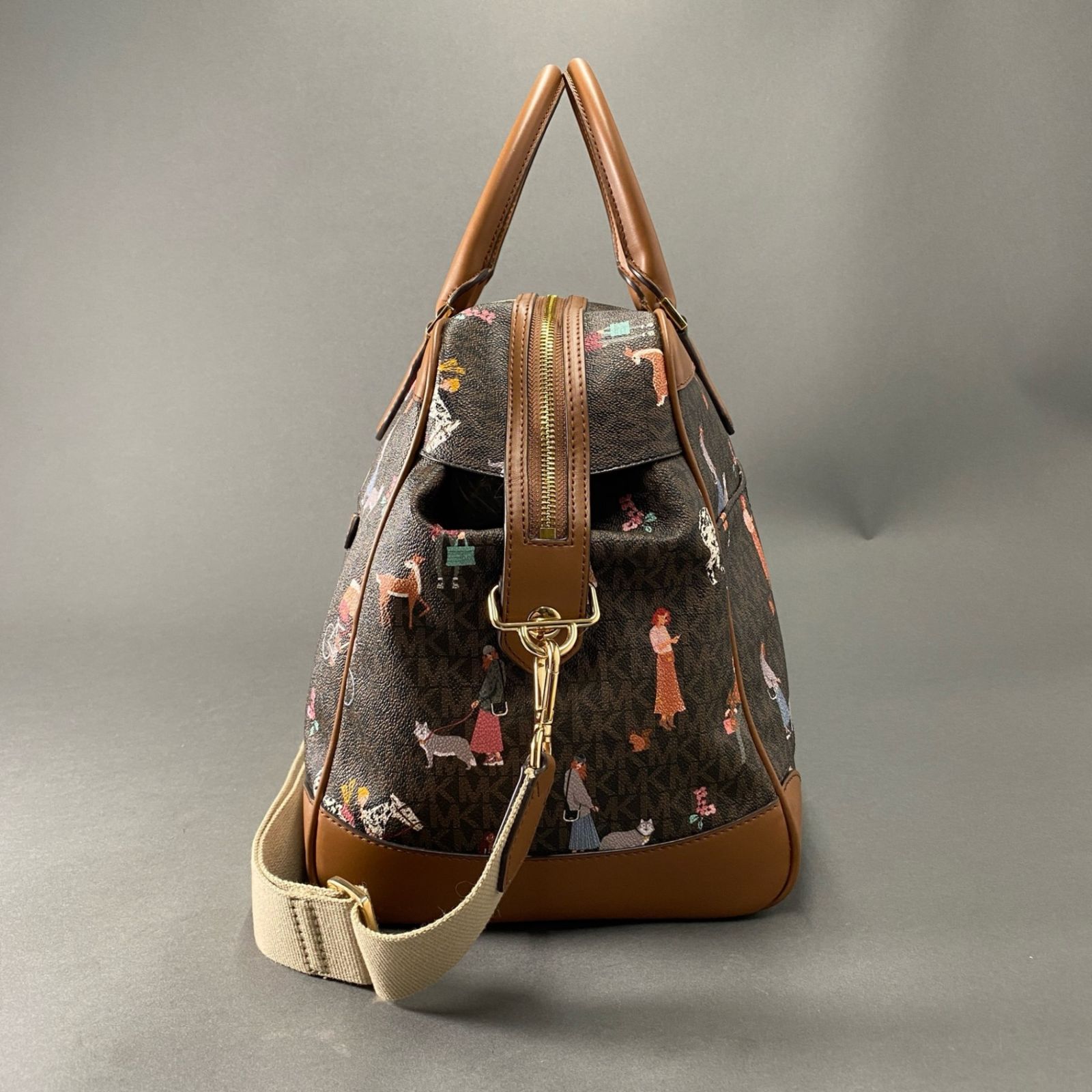 Gc1 《美品》 MICHAEL KORS マイケルコース トップ ジップ 