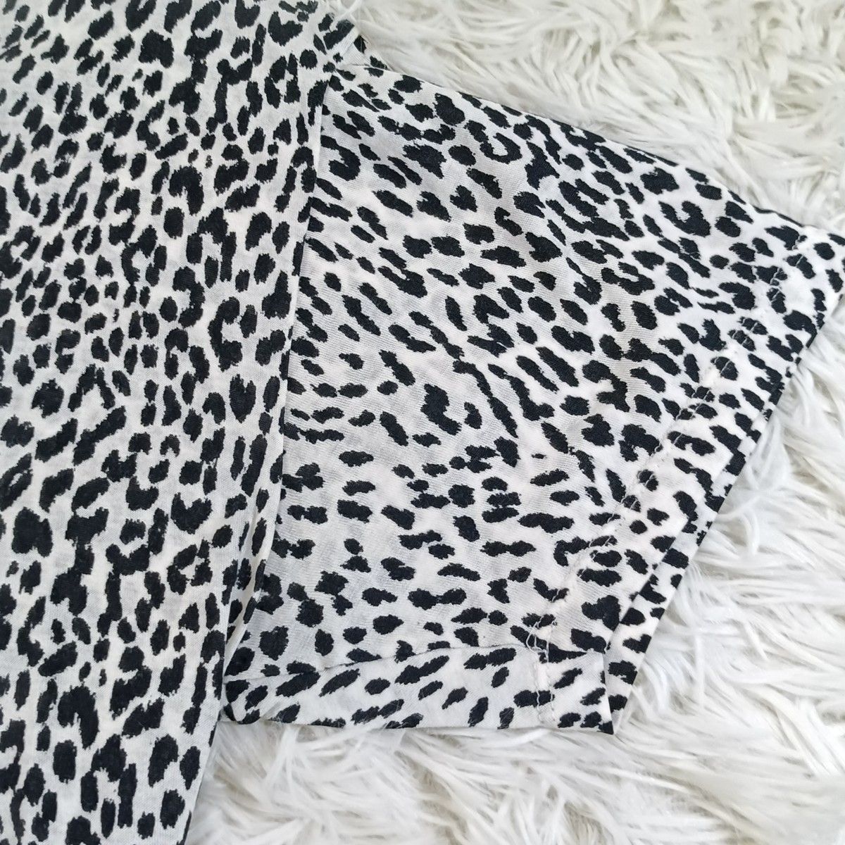 SAINT LAURENT PARIS エディ期 2014年製 ヒョウ柄 Tシャツ XS