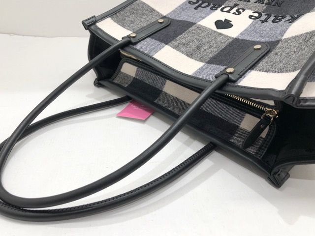 ほぼ未使用♡ケイトスペード♡エラ フェスティブ チェック ファブリック トート ケイトスペード トートバッグ エラ フェスティブ チェック