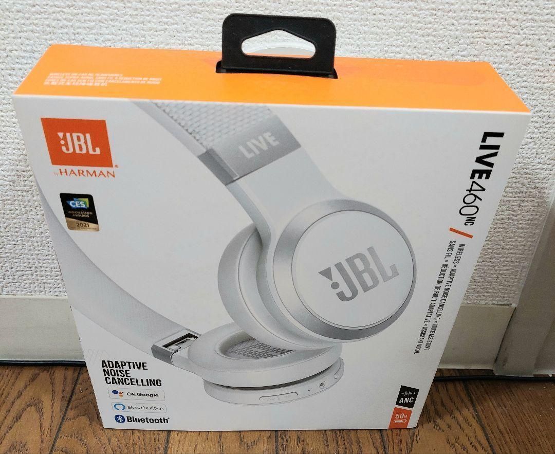 新品未開封】JBL LIVE460NCWHT ワイヤレスヘッドホン ホワイト - メルカリ