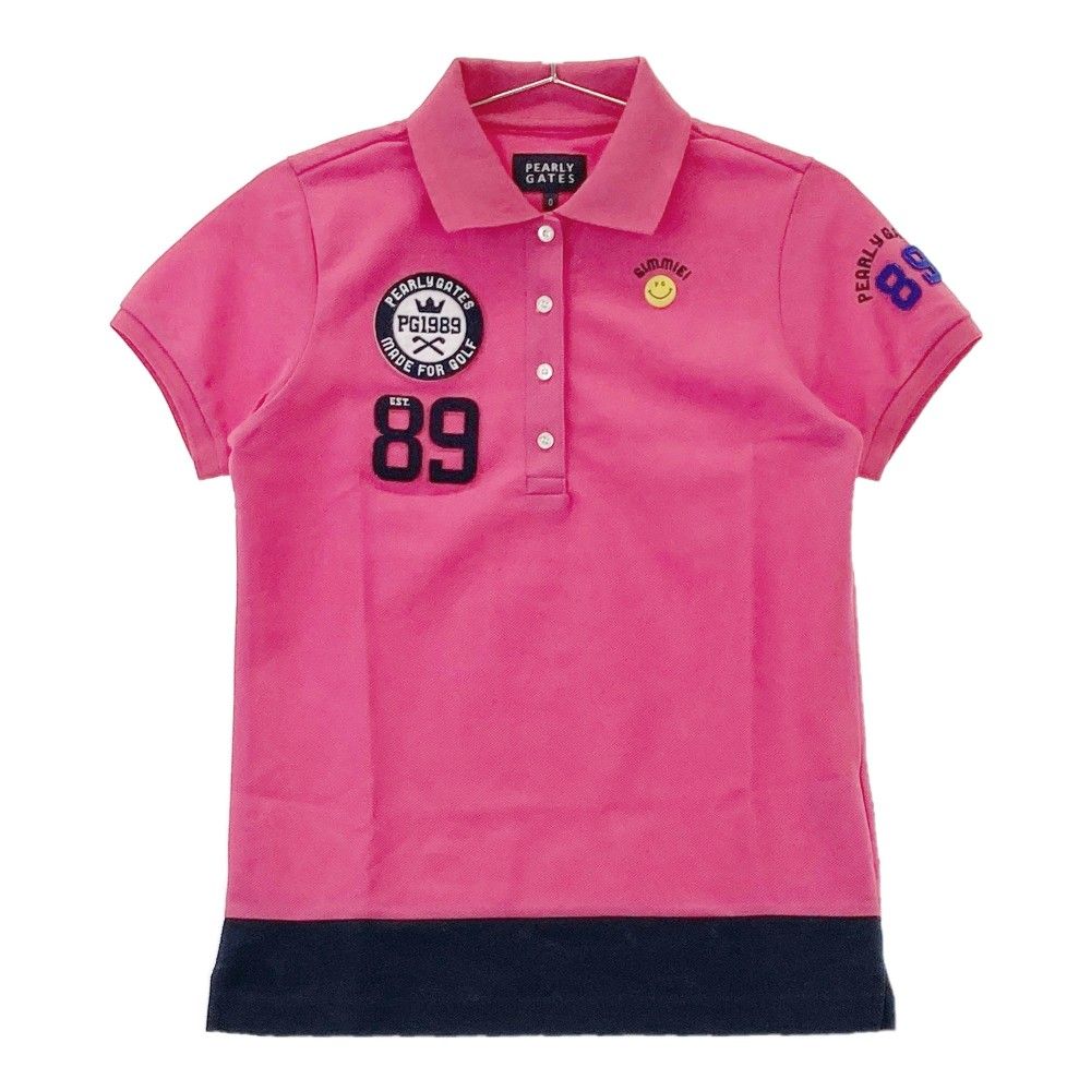 サイズ：1 PEARLY GATES パーリーゲイツ 半袖ポロシャツ ニコちゃん