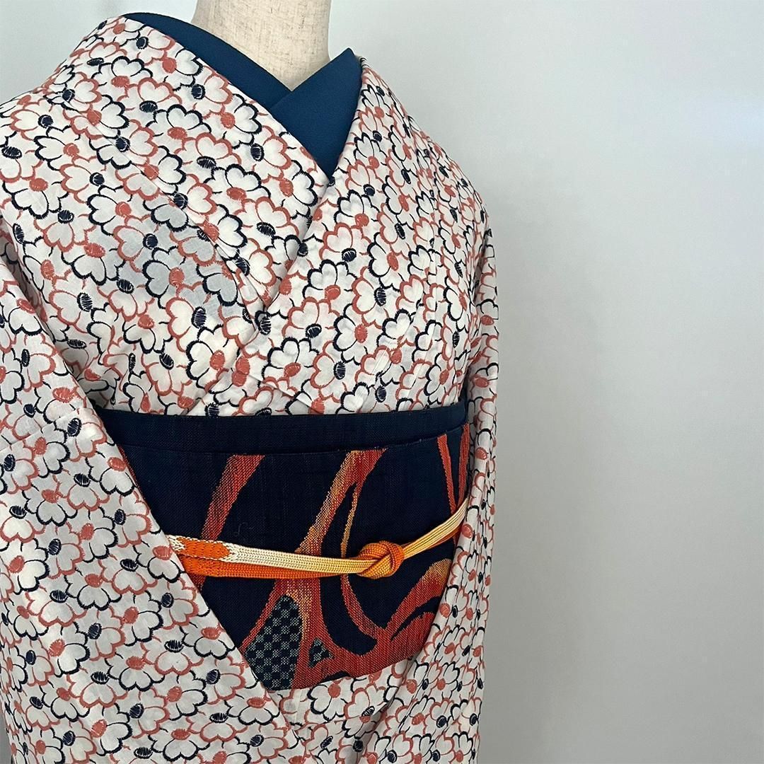 お値下げ　最終価格　木綿レース刺繍着物　木綿着物　春夏秋冬　Mサイズ　新品未使用 楽天市場】コットンレース（着物｜和服）：レディース