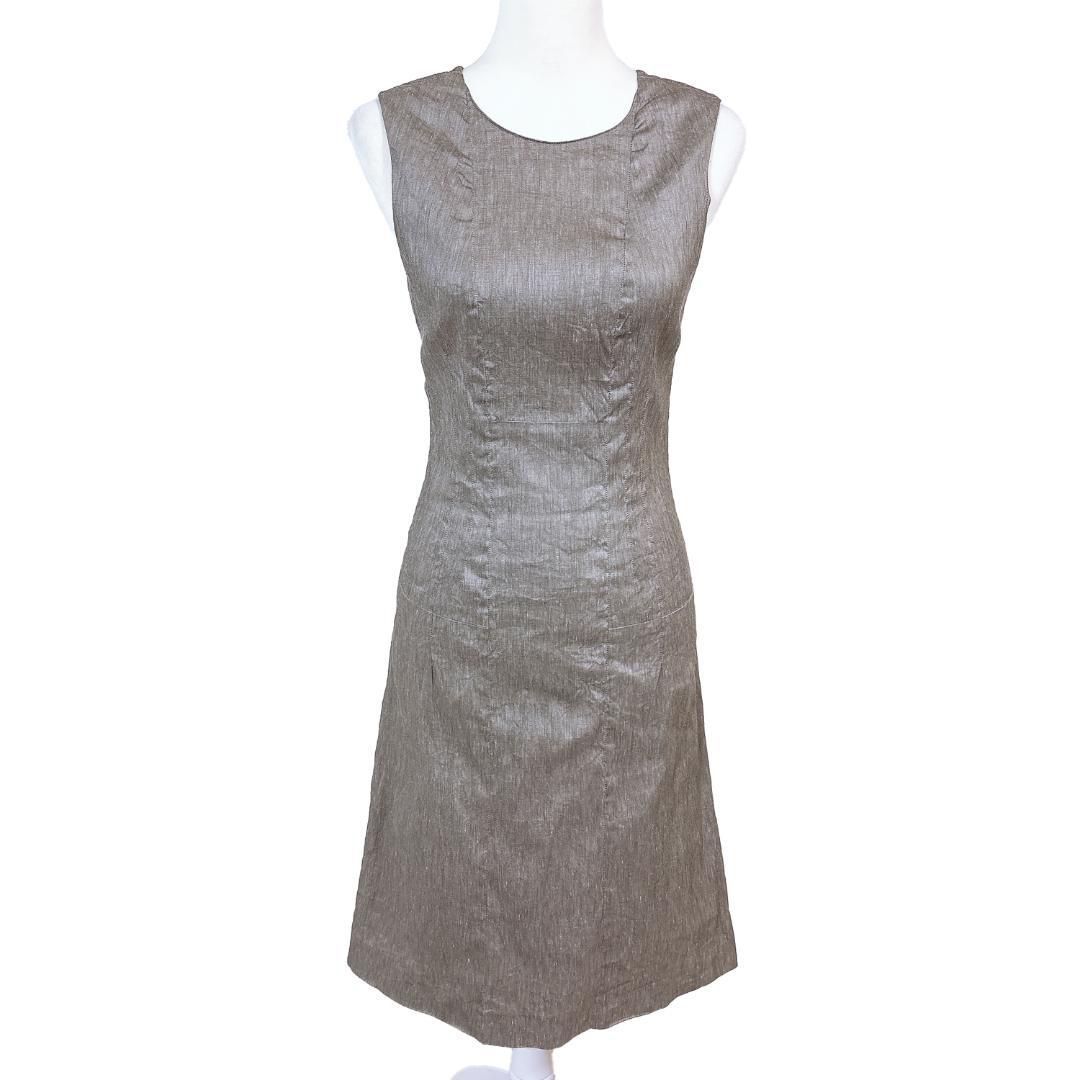 美品】チヴィディーニ リネン ノースリーブワンピース イタリア製 44