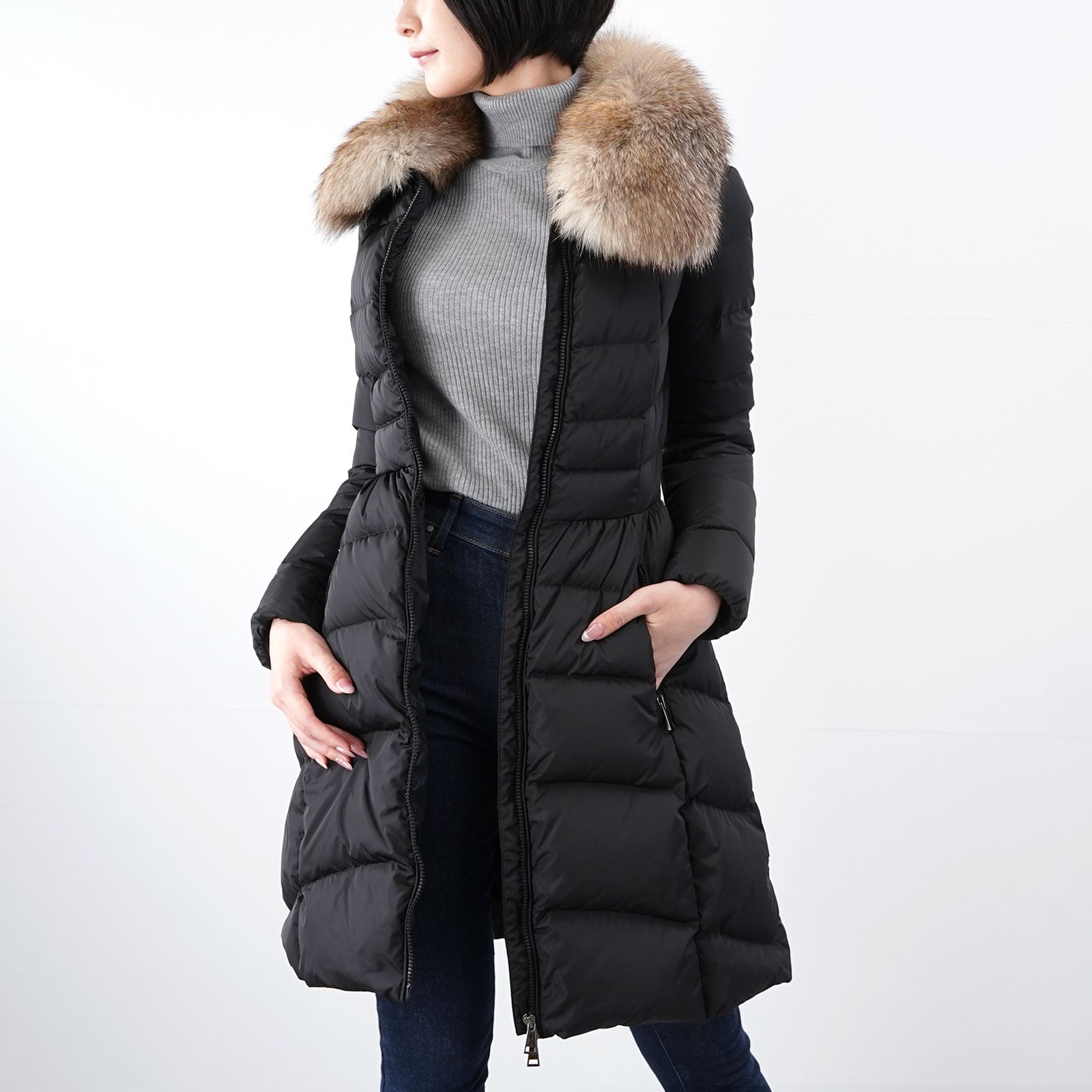 新品同様＋】MONCLER HIRONDELLE ロングダウンジャケット - メルカリ