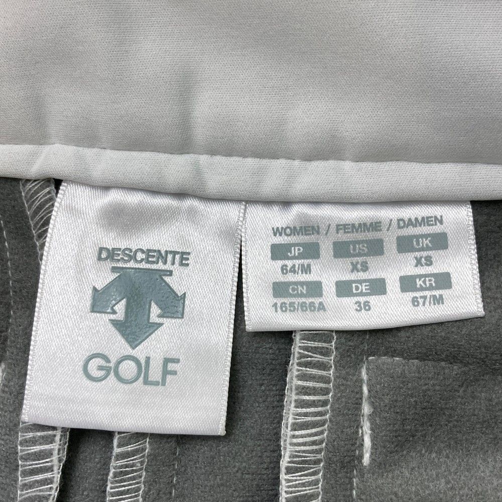 サイズ：M DESCENTE GOLF デサントゴルフ  プリーツ切替 裏起毛 スウェットスカート  グレー系 [240101420370] ゴルフウェア レディース ストスト サイズ：M DESCENTE GOLF デサントゴルフ プリーツ切替 裏起毛