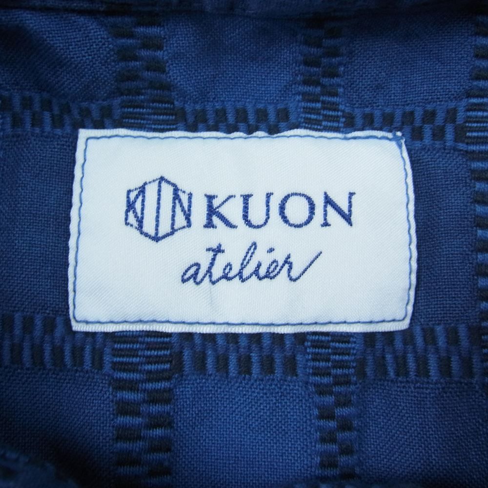 クオン KUON 252SH023200 別注 吉野格子 グラデーション ショート