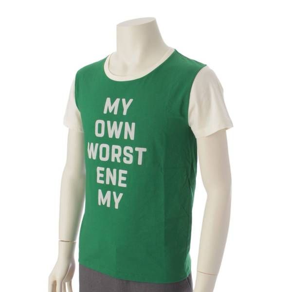 セリーヌ】Celine メンズ 20SS MY OWN WORST ENEMY コットン Tシャツ