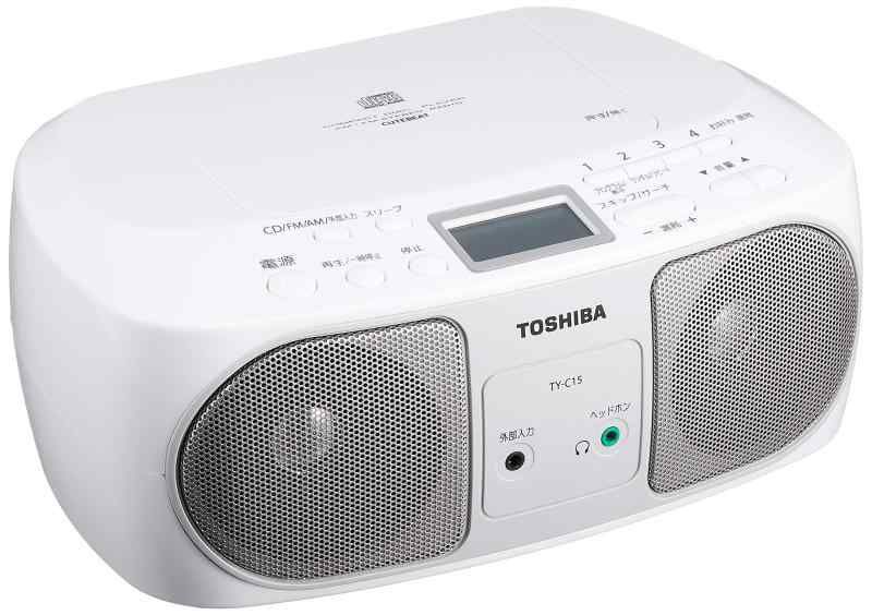東芝 CDラジオ TY-C15 S AUX シルバー
