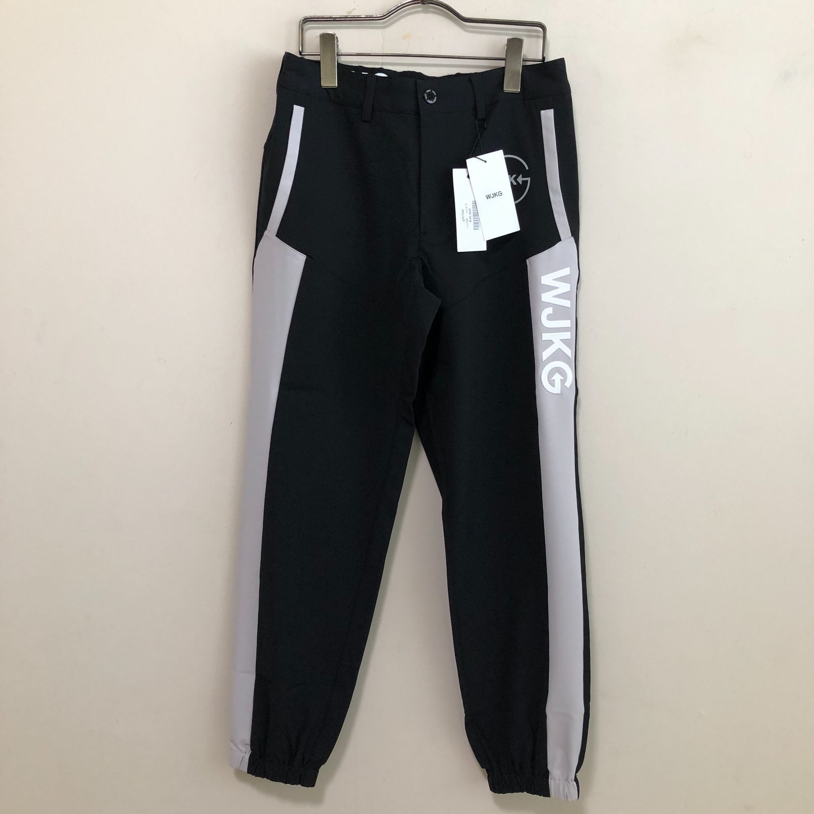 【wjk】ダヴルジェイケイジー　 -GOLF-WJKG- WOVEN PANTS スリムパンツ　(gf510d)　ブラック　S　M