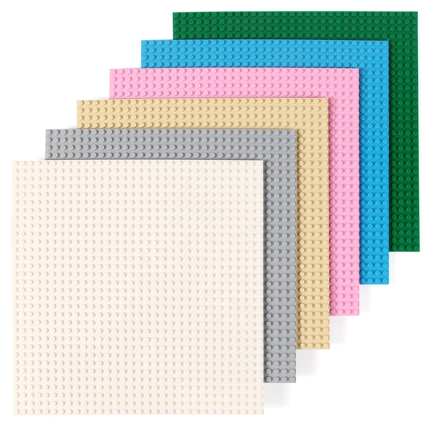 【新着商品】32×32ポッチ 互換性 両面 (6色セット) クラシック プレート ブロック 基礎板