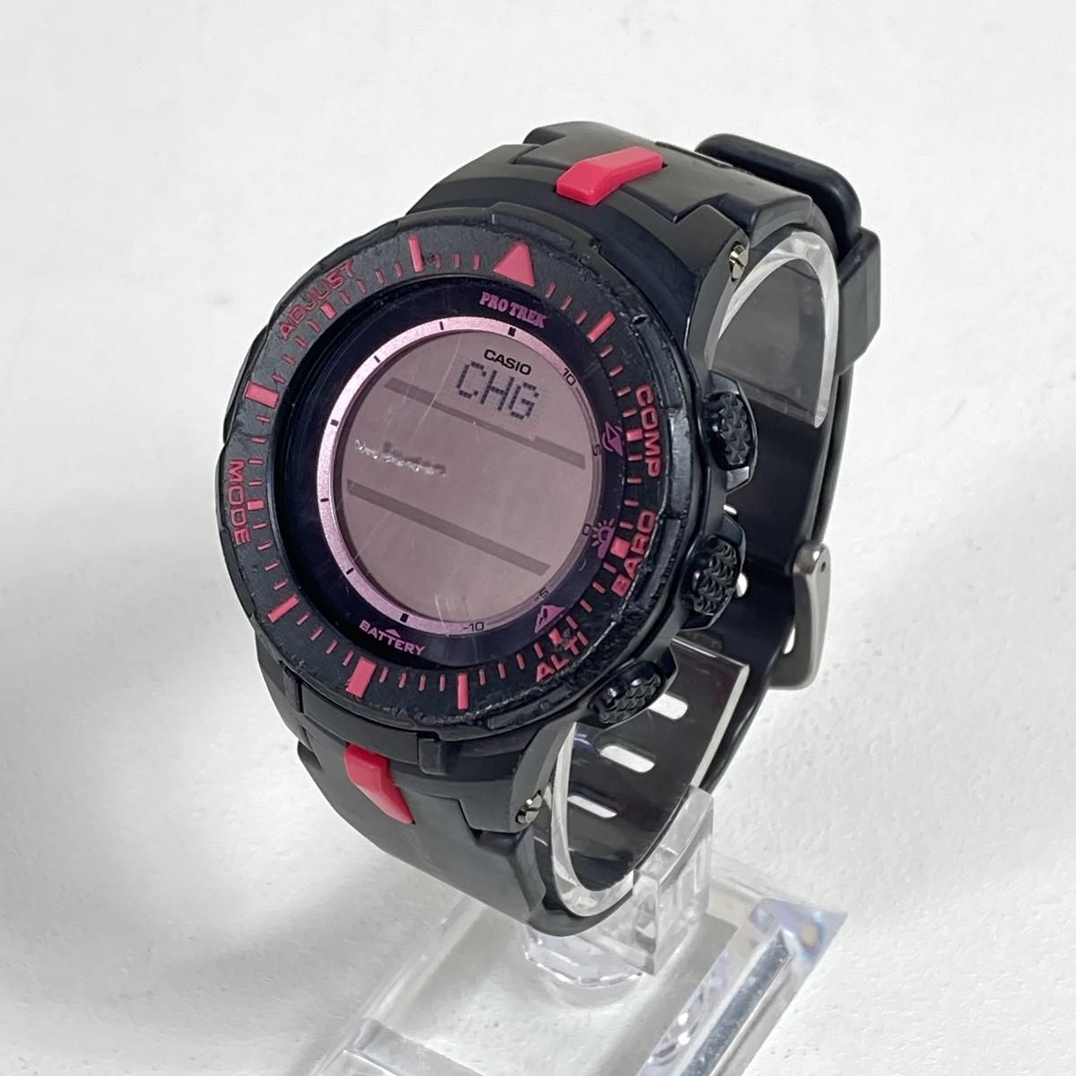 CASIO - 【OneSize ブラック系】 Pro Trek By Casio ( プロトレック By カシオ ) Prg-330-4Ajf トリプルセンサーver.3 タフソーラー 腕時計 高度計 コンパス 限定モデル 生 OneSize ブラック系】 Pro Trek By Casio ( プロトレック By