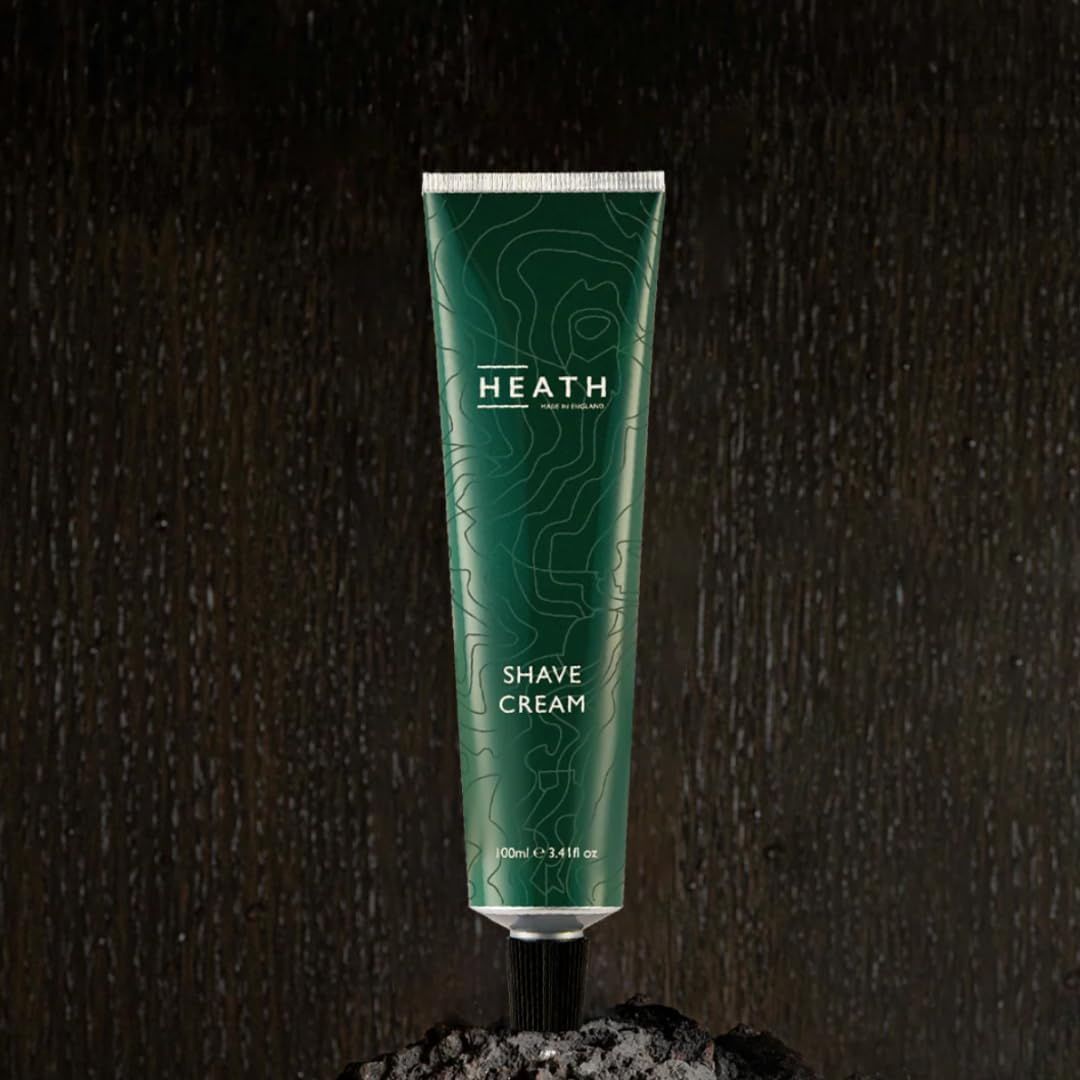 [히스/크림 쉐이브 100ml -민트&라벤더 향-] 히스 프리쉐이빙 크림, 태즈메이니아 페퍼, 동물성 성분 무함유, 파라벤 무함유, 남성 화장품, 남성 스킨케어, 선물