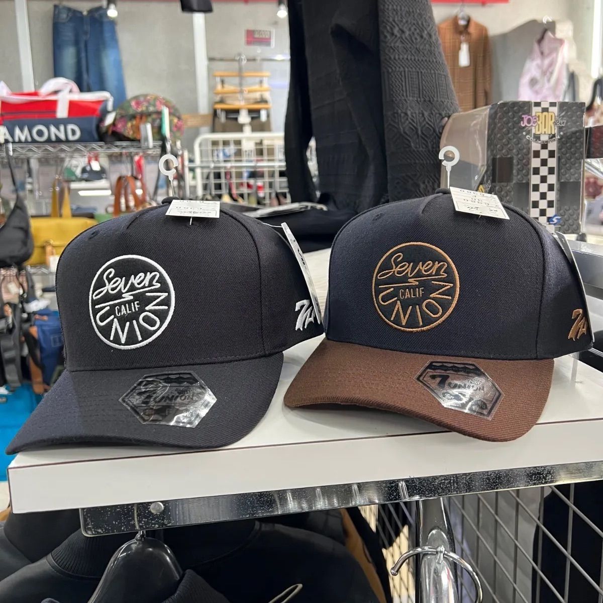 7Union セブンユニオン︎帽子 キャップ ブラック ブラウン