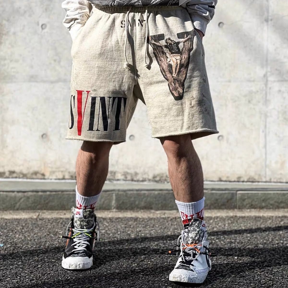 新品 Saint Michael X Vlone セントマイケル ショートパンツ・ハーフパンツ 2 - メルカリ