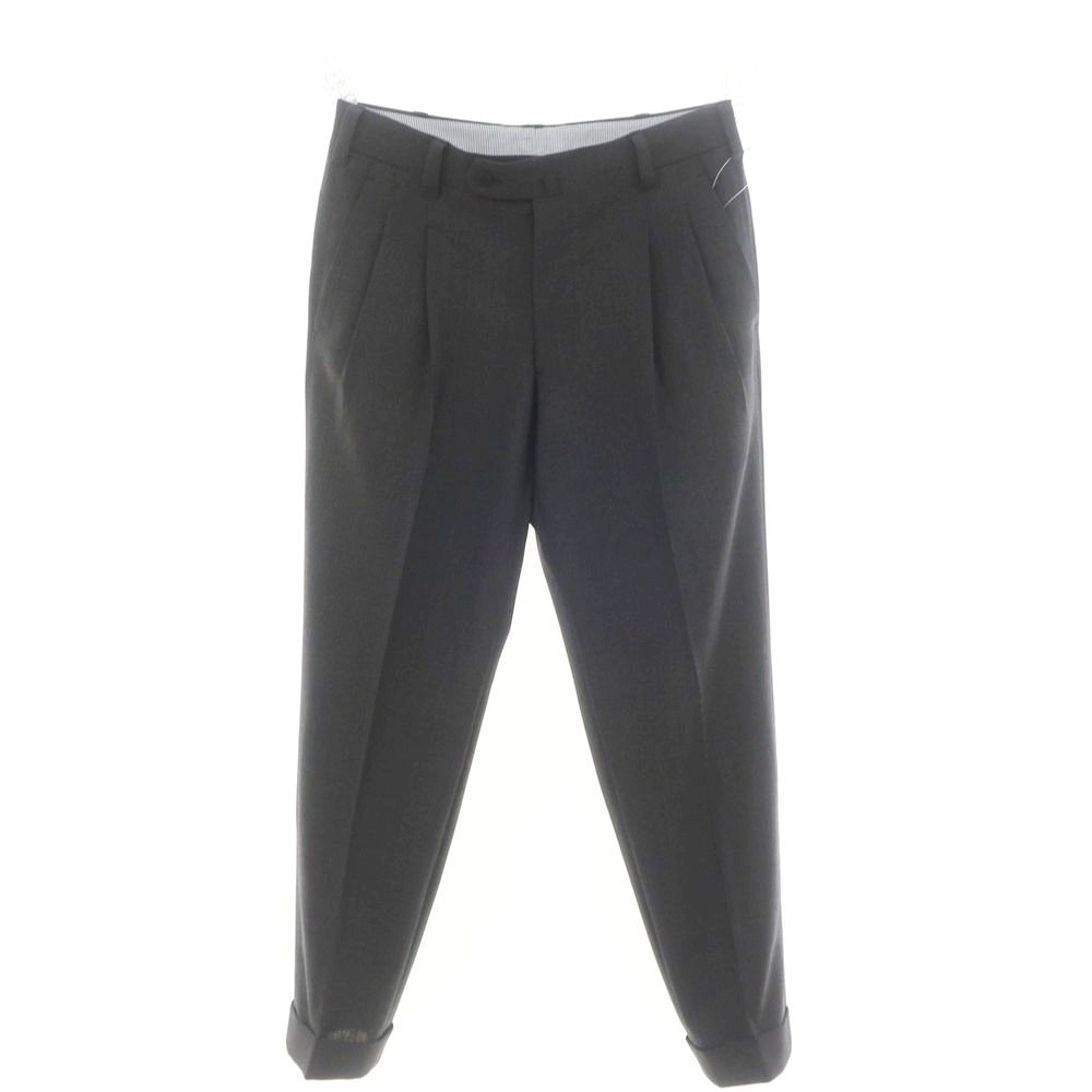イガラシトラウザーズ 五十嵐 IGARASHI TROUSERS ウール ドレススラックスパンツ グレー サイズ表記なし M位 メンズ