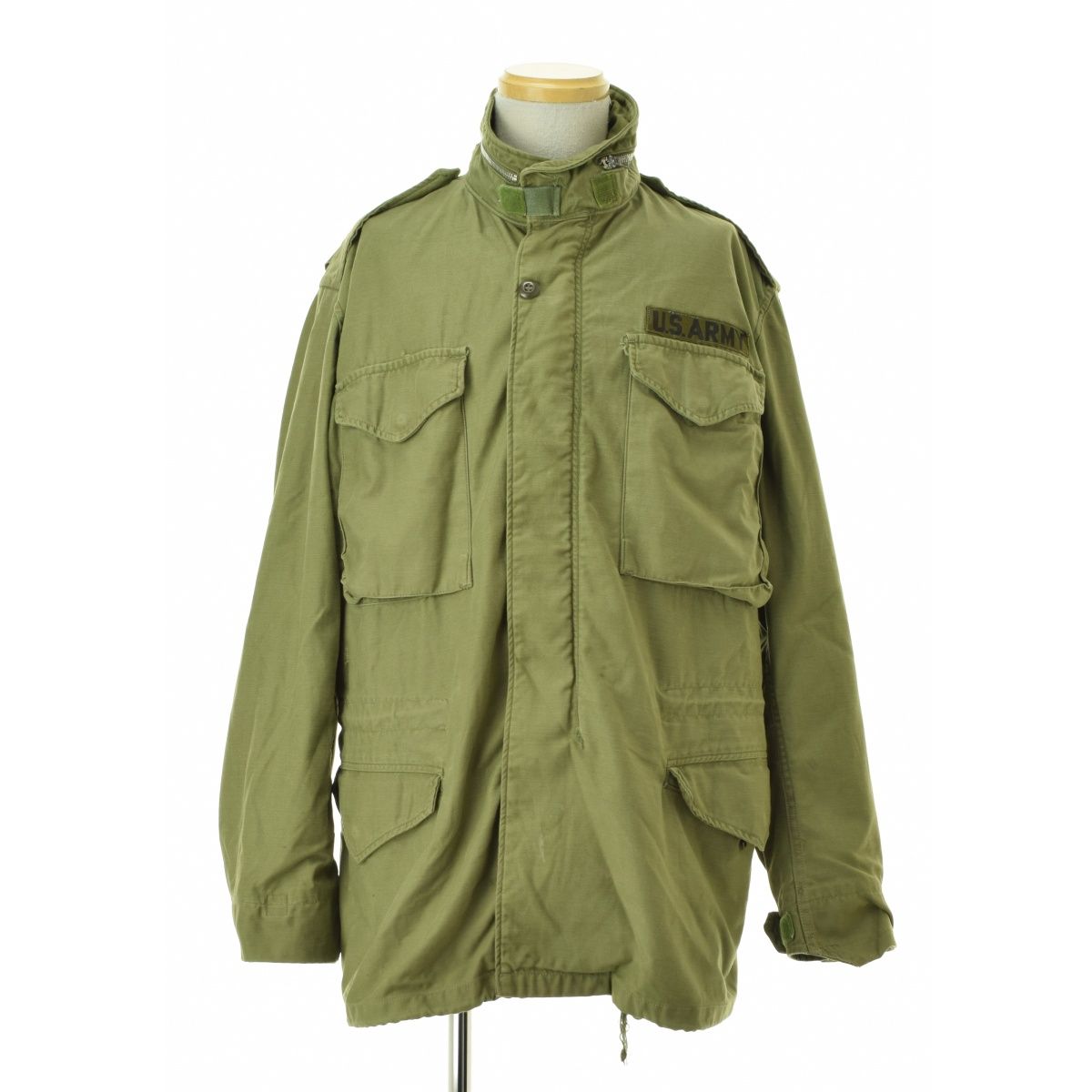 USARMY】70s M-65 M65 2nd アルミジップ エポレット付フィールド 