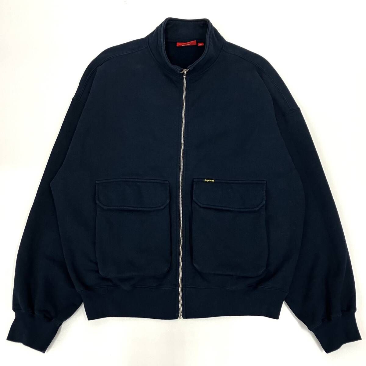 Supreme Cargo Pocket Zip Up Sweatshirt Navy シュプリーム カーゴ 