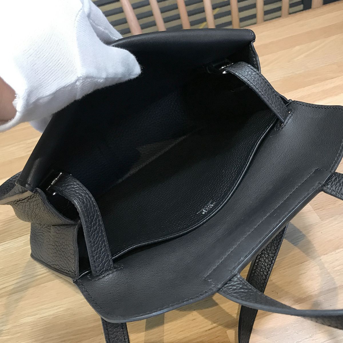 値下げ【超美品】エルメス アルザン25 トリヨンクレマンス ブラック 