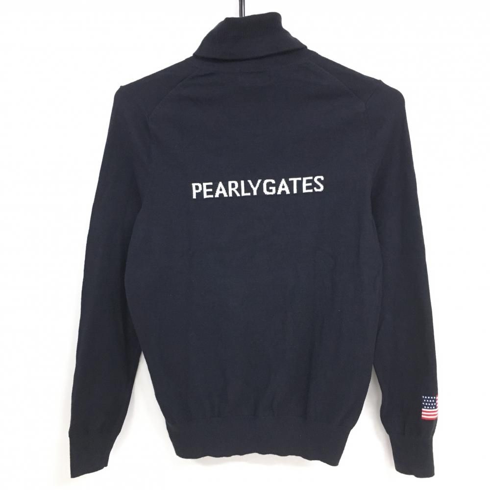PEARLY GATES ブラックタートルネックセーター サイズ2 【公式通販】