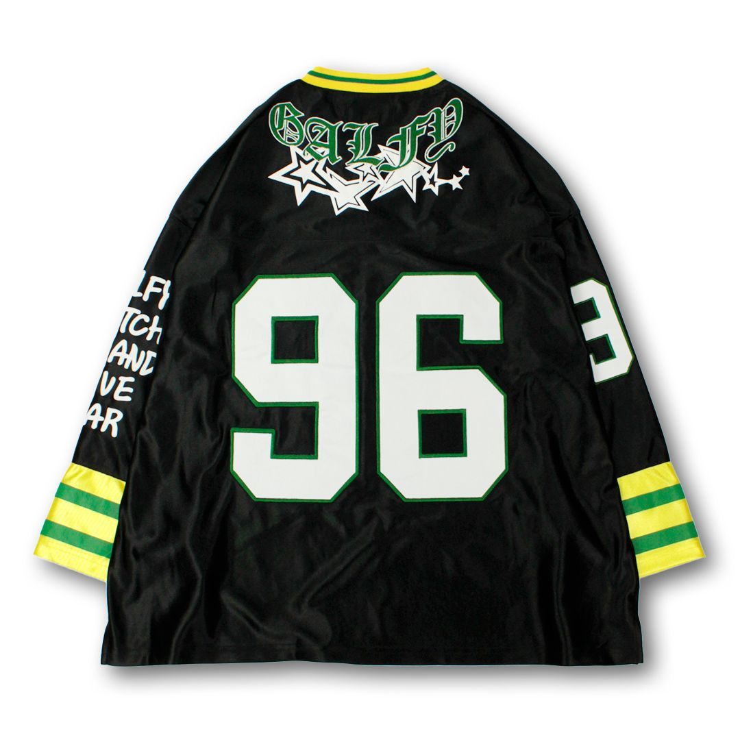 新作】【GALFY／ガルフィー・ウェッサイホッケーシャツ（ブラック