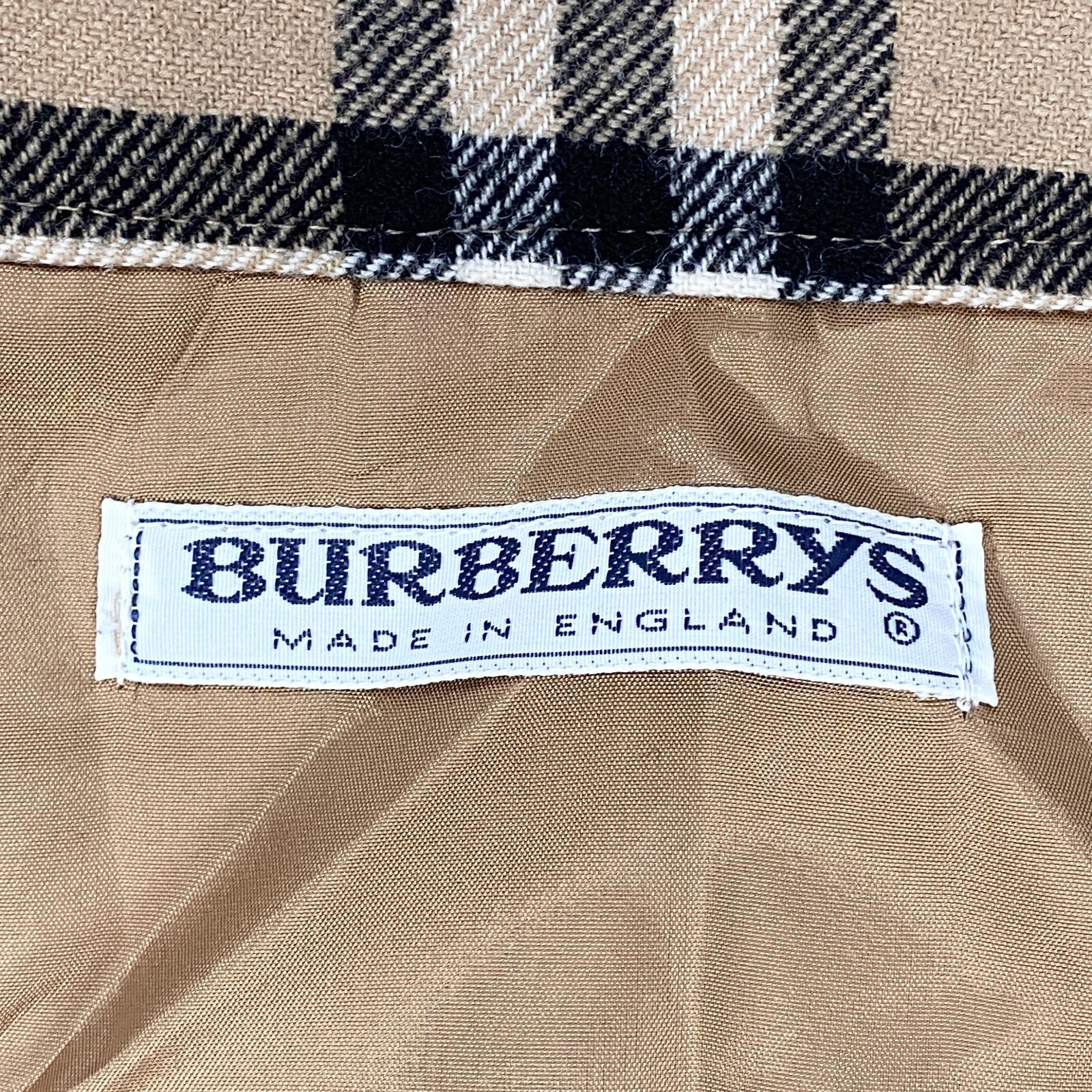 未使用 90s BURBERRYS バーバリー ノバチェック スカート ひざ丈