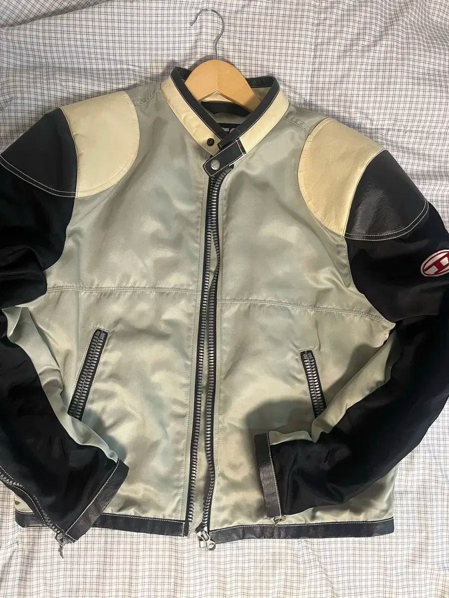 DIESEL バイカー ジャケット ジェイク クリエイター カラーブロック 50