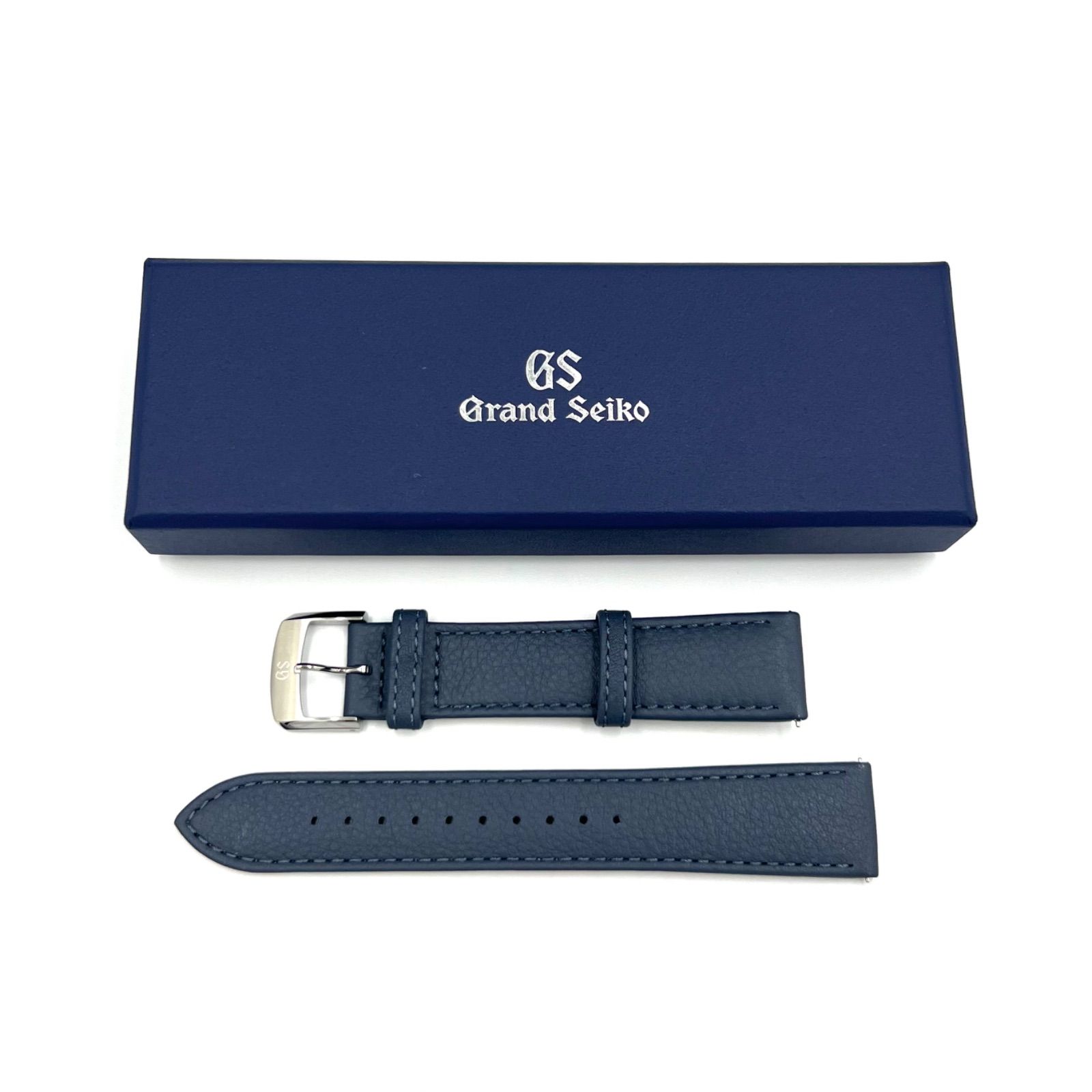 非売品　グランドセイコー　レザーベルト(ネイビー) 20mm グランドセイコー レザーベルト 20mm 交換用 ベルト ネイビー GRAND