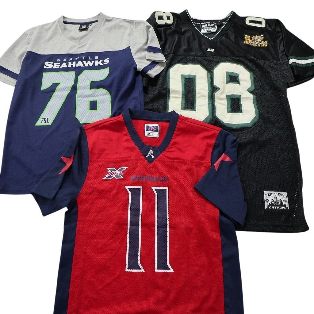 【まとめ売り】NFLゲームシャツ 14枚セット　古着 まとめ売り】NFLゲームシャツ 14枚セット 古着 まとめ売り】NFL