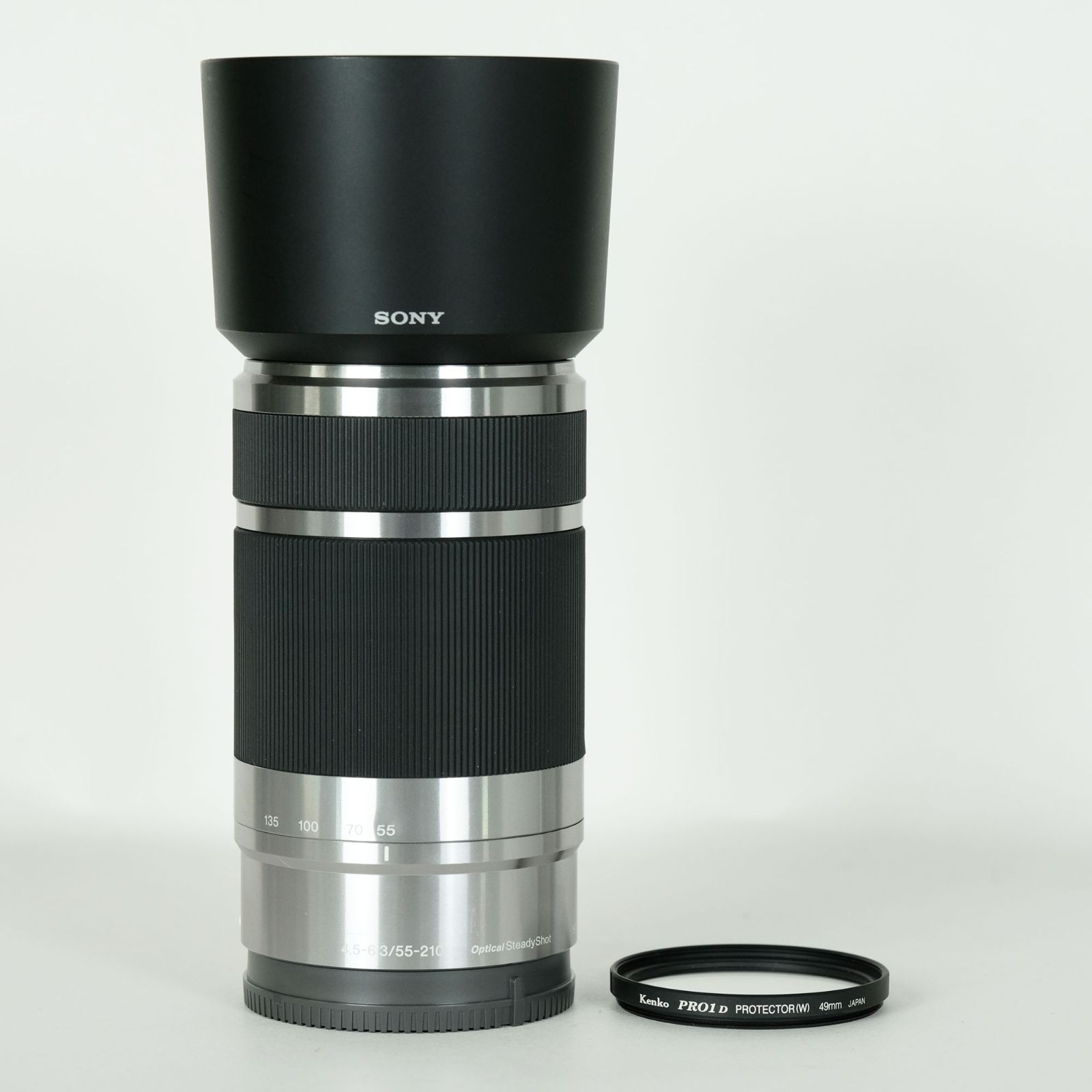 並品｜注意事項あり｜フィルター付 SONY E 55-210mm F4.5-6.3 OSS SEL55210 シルバー ソニーEマウント