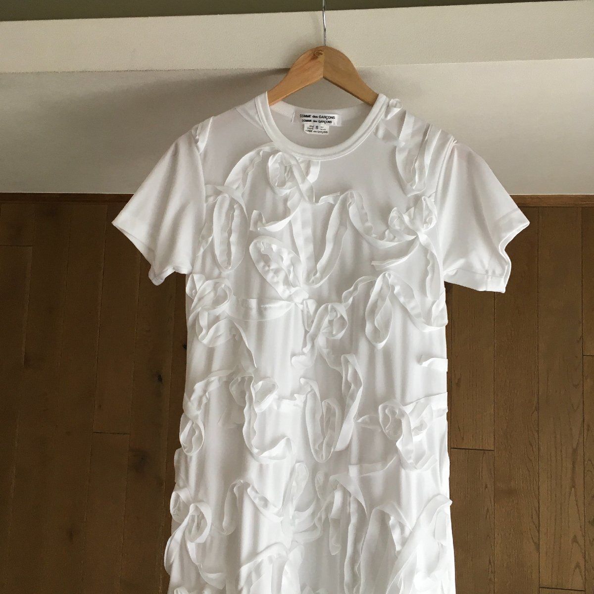 極美品 COMME des GARCONS フリル　ワンピースS　AD2022 極美品 COMME des GARCONS コムデギャルソン フリル ワンピースS