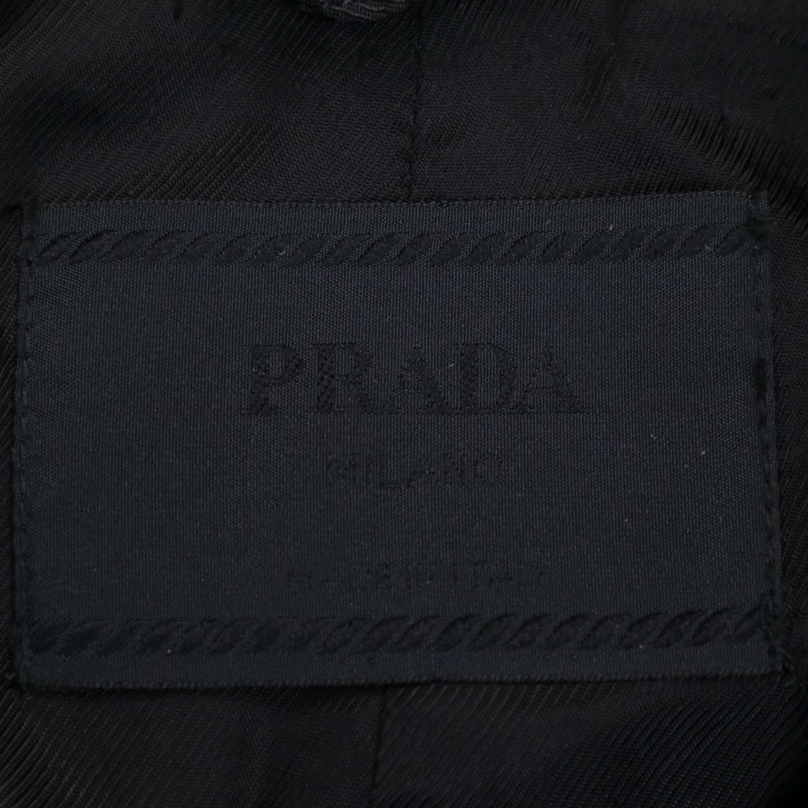 90s☆ PRADA プラダ 通年 ナイロン ハーフ コート ジャケット Sz.S