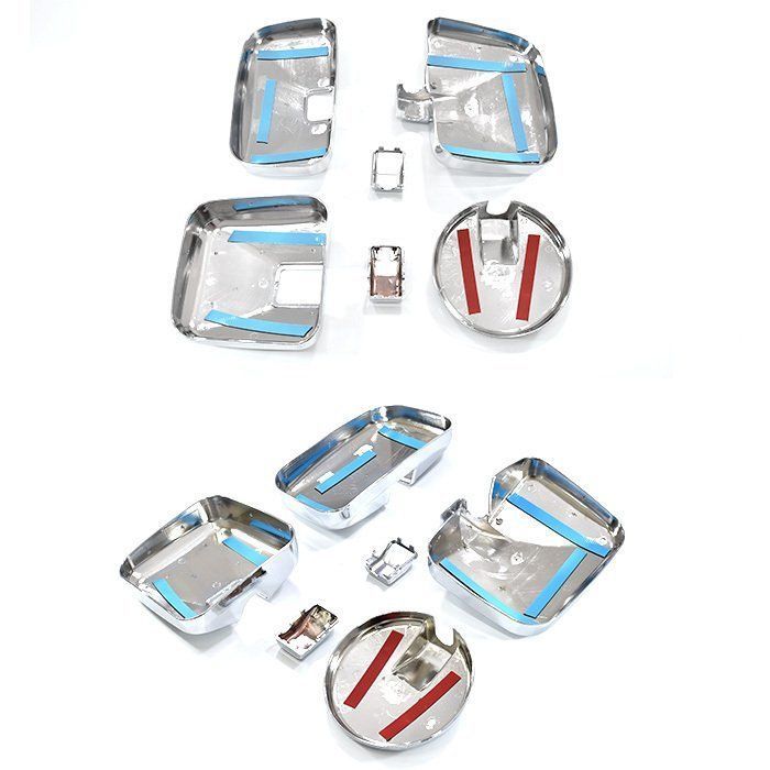 き*し様 三菱ふそう　ファイター用メッキミラーカバー　未使用品 三菱 ふそう フルコンファイター メッキ ミラーカバー 4点セット 大型
