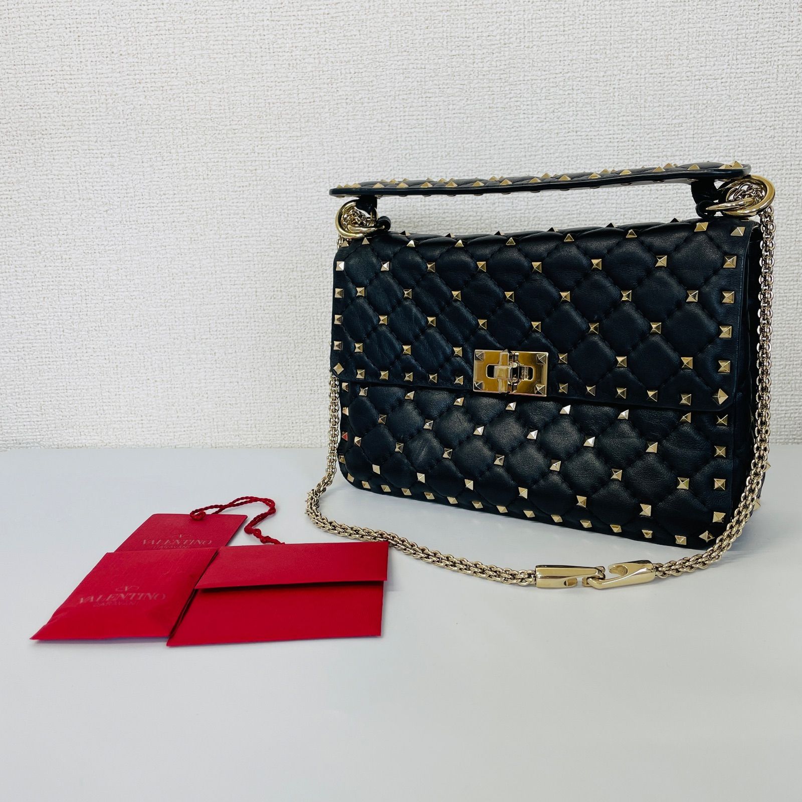 中古 VALENTINO ヴァレンティノ UW2B0122NAP ロックスタッズ