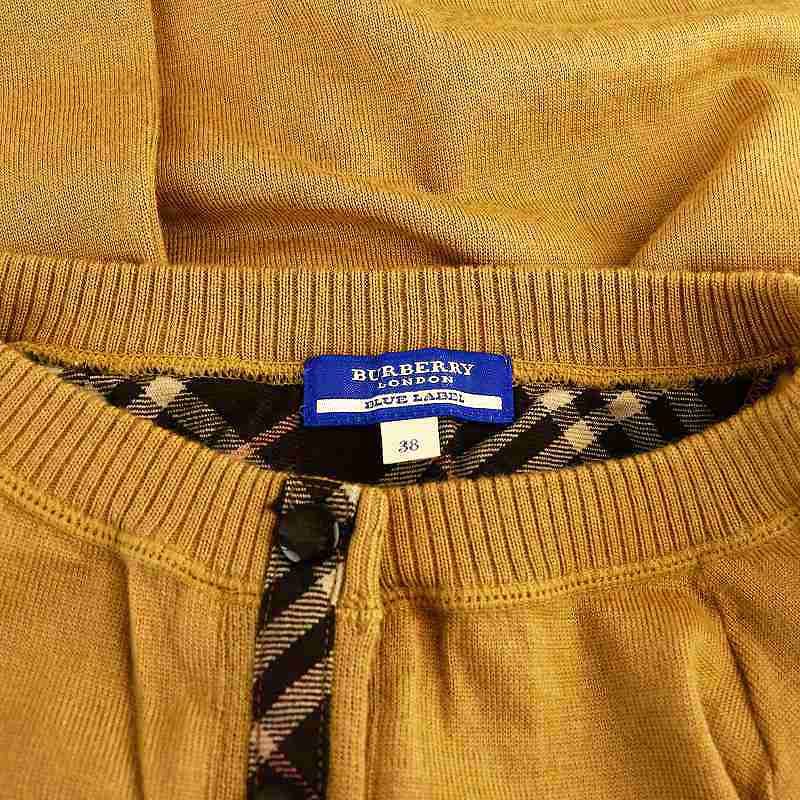 バーバリーブルーレーベル BURBERRY BLUE LABEL ハーフボタン ニット 