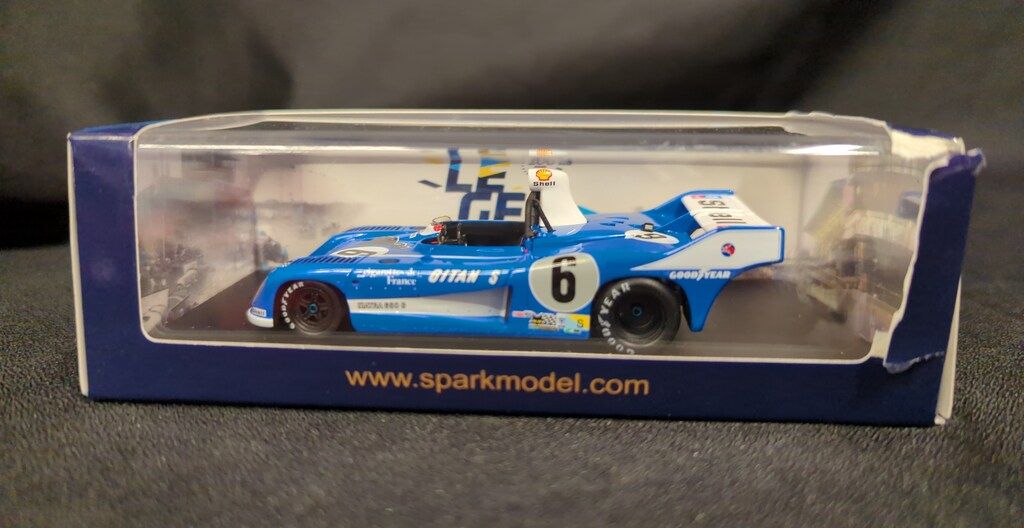 Spark model 1/43 Matra MS 680 No.6 24H Le Mans 1974 J-P.Beltoise
