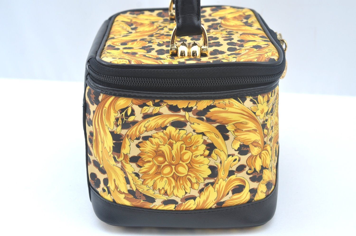 GIANNI VERSACE ジャンニヴェルサーチ/バニティバッグ/レオパード/AB  