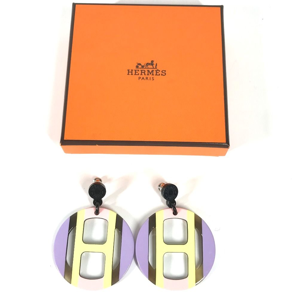 エルメス Hエキップ バッファローホーン ピアス HERMES 【新品未使用】エルメス Hエキップ ピアス バッファロー