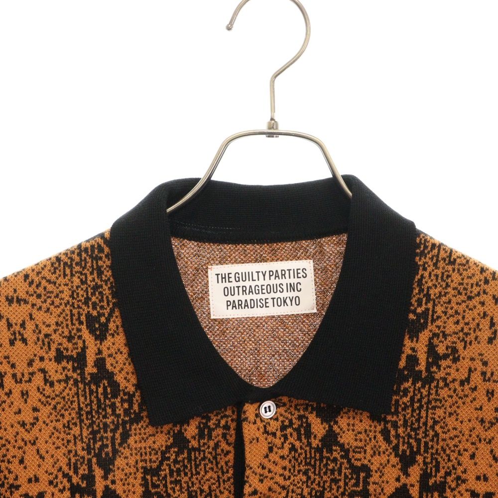 WACKO MARIA (ワコマリア) 23SS S⁄S PYTHON KNIT POLO パイソン柄