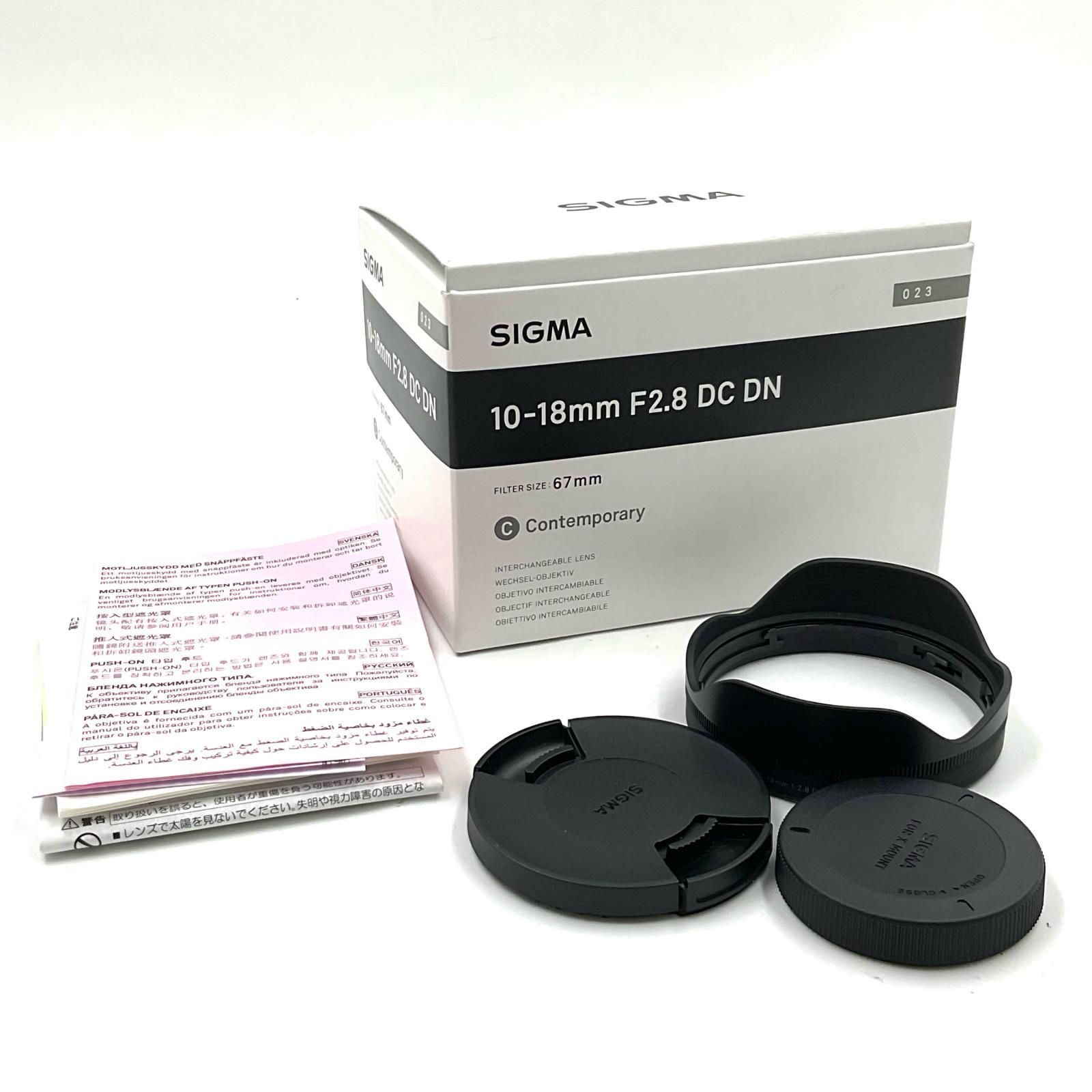 SIGMA 10-18mm F2.8 DC DN [フジフイルム用] 美品 動作確認済【全額