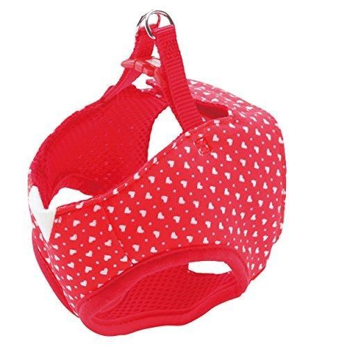 ペティオ Petio ARFashion ハートドットベストハーネス レッド 小型犬用 S サイズ