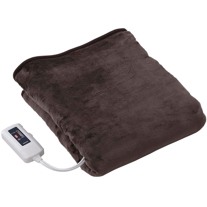 山善 洗えるふんわりあったか電気毛布 ダブル 睡眠タイマー付き 山善