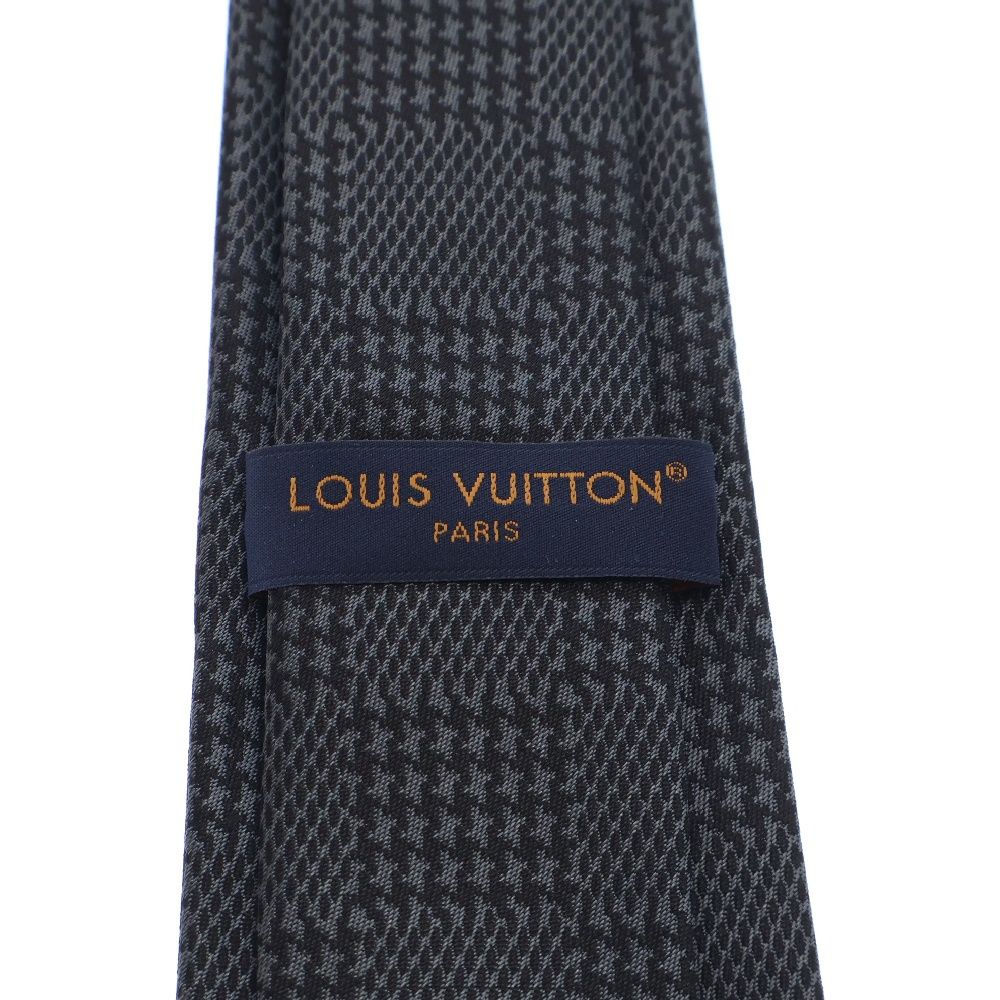 LOUIS VUITTON ルイ・ヴィトン ブランド ネクタイ シルク ダミエ LOUIS VUITTON (ルイヴィトン) ダミエ ロゴ シルク ネクタイ