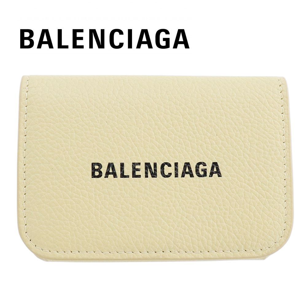 バレンシアガ 財布 三つ折り BALENCIAGA バターイエロー 593813 1IZI3