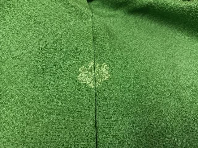 平和屋着物□上質な色無地 薄緑色 正絹 逸品 AAAX9049ph 着物 緑 色