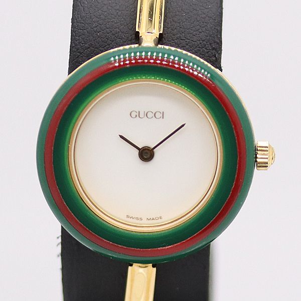 電池交換済・稼働品】GUCCI チェンジベゼル腕時計 11/12 箱付 楽天市場