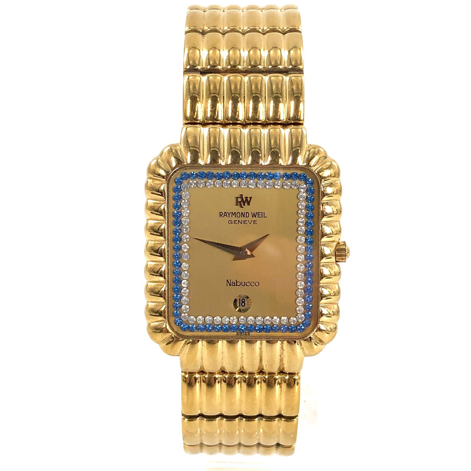 【新品電池】 レイモンドウィル 18K ラインストーン レディース 腕時計 新品電池】 レイモンドウィル 18K ラインストーン レディース 腕時計