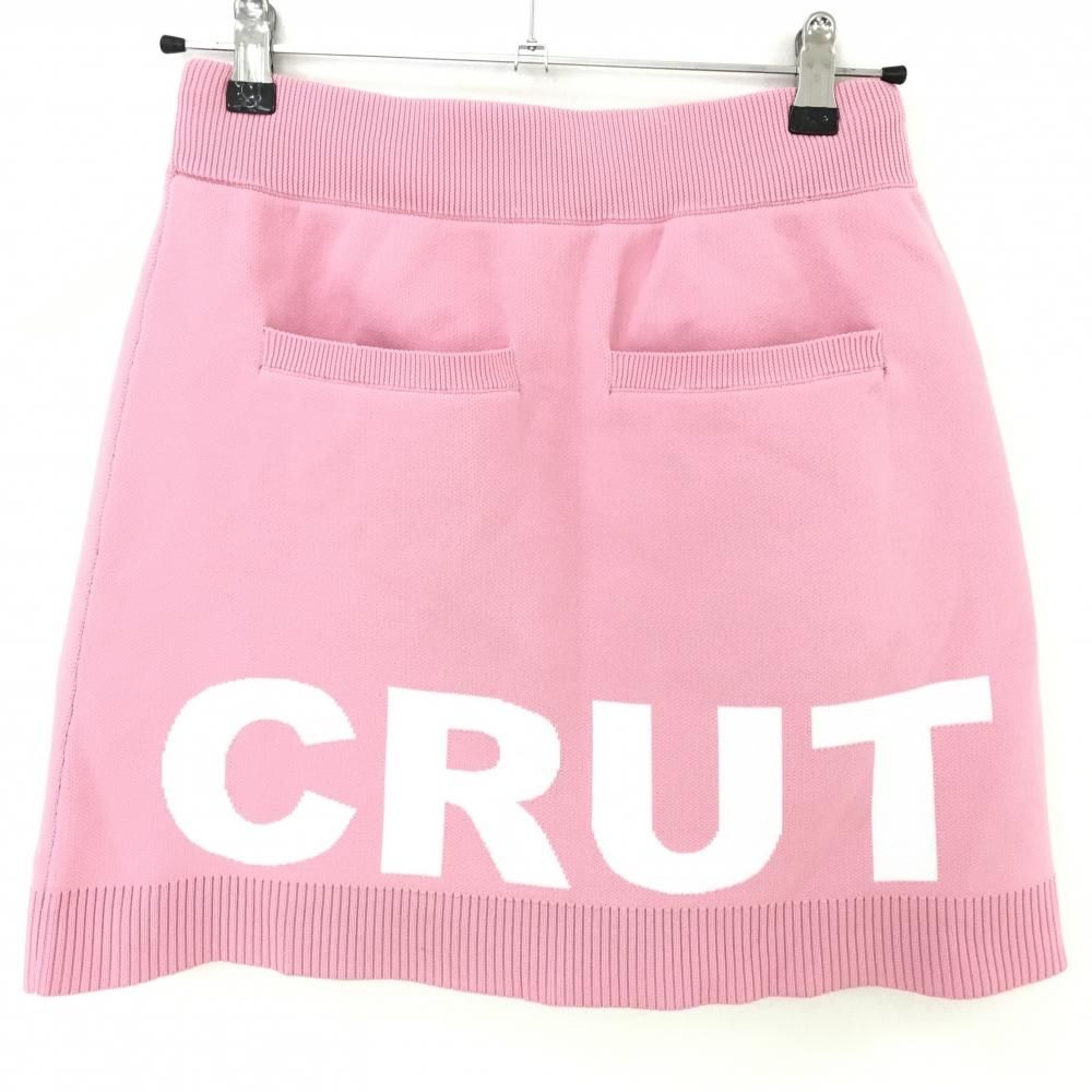 ☆特価☆クアルトユナイテッド ニットスカート ピンク×白 英字