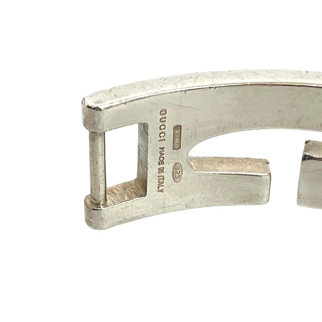 GUCCI グッチ G ロゴ カットアウト ブレスレット シルバー925 バングル レディース シルバー 65650