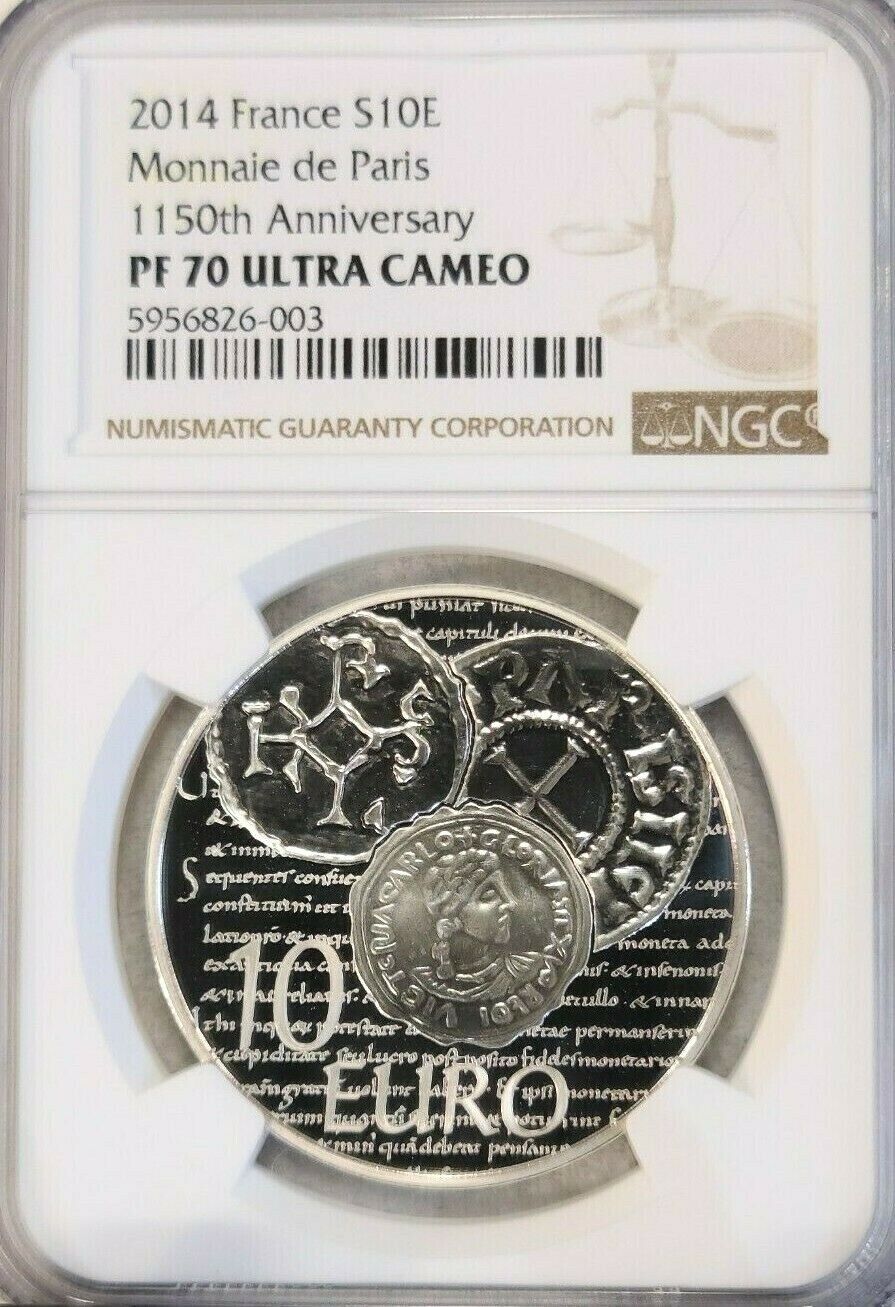 2014 FRANCE SILVER 10 EURO MONNAIE DE PARIS NGC PF 70 ULTRA CAMEO PERFECT